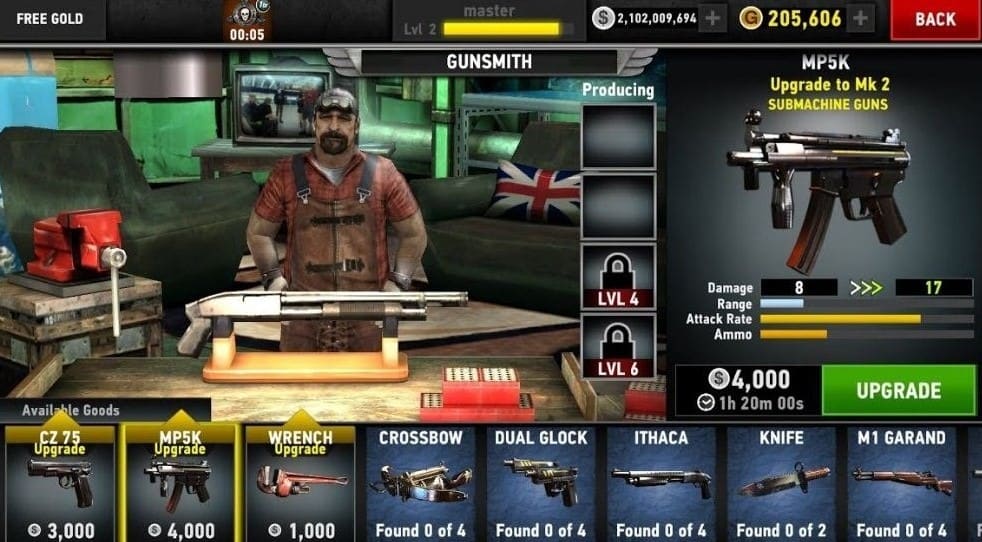 dead trigger 2 mod apk unlimited money and gold